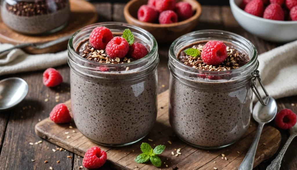 pudding chia chocolate